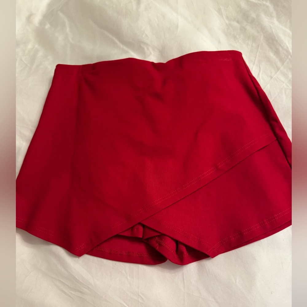Blue Blush Red Envelope Skort